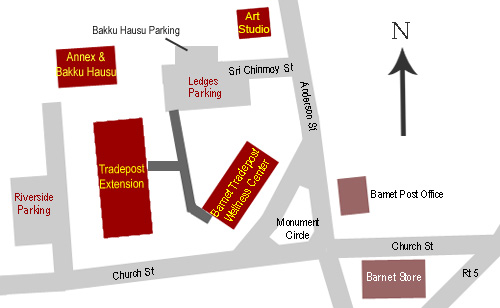Map of Barnet Village and Tradepost